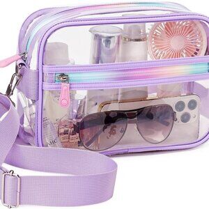 Waterproof Clear Bag with Adjustable Strap - Perfect for Sports and Concerts